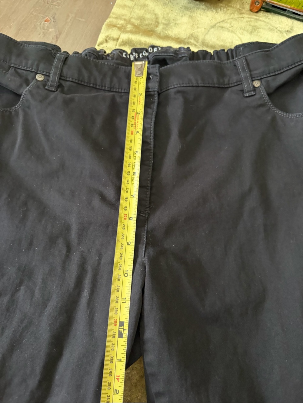 Club of Comfort Black Button-Front Stretch Pants - Picture 2 of 12